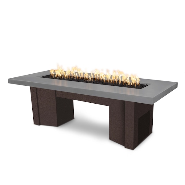 The Outdoor Plus 60 Alameda Fire Table Smooth Concrete, Match Lit w/Flame Sense Sys, Nat. Gray Conc. Top, Liq. Propane OPT-ALMGFRC60FSML-NGY-CPV-LP - main